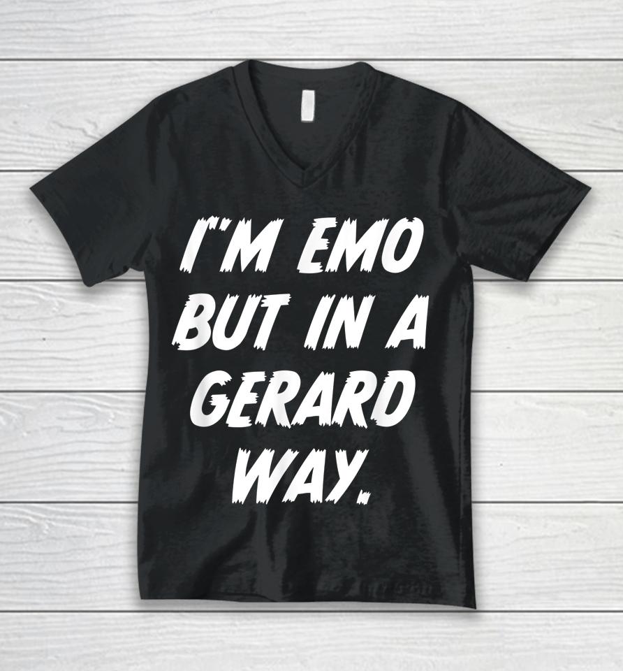 I'm Emo But In Gerard Way Unisex V-Neck T-Shirt