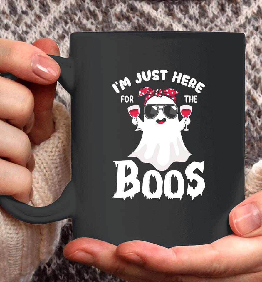 I'm Just Here For The Boos Funny Drinking Halloween Coffee Mug