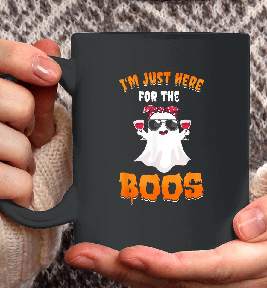 I'm Just Here For The Boos Funny Halloween Coffee Mug