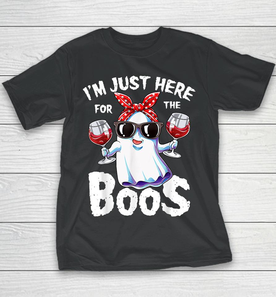I'm Just Here For The Boos Halloween Youth T-Shirt