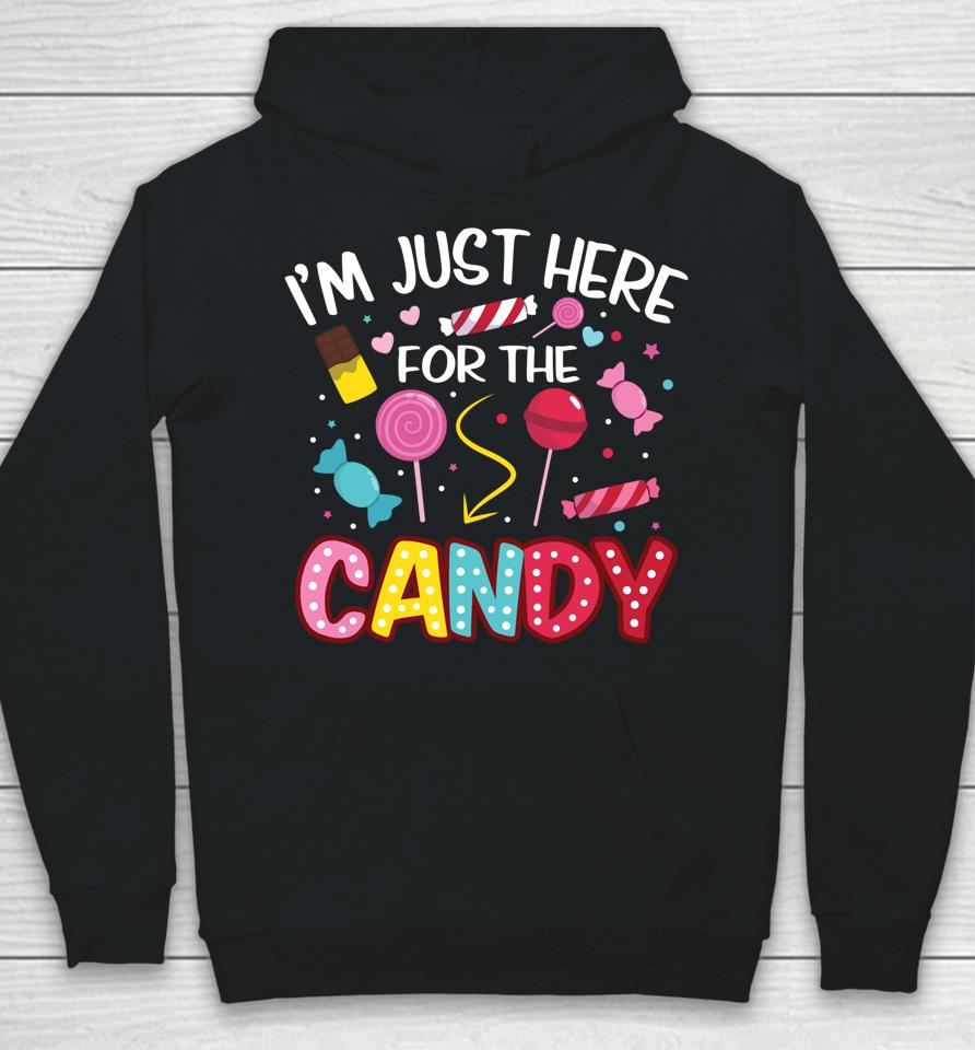 I'm Just Here For The Candy Halloween Cute Lollipop Sweets Hoodie
