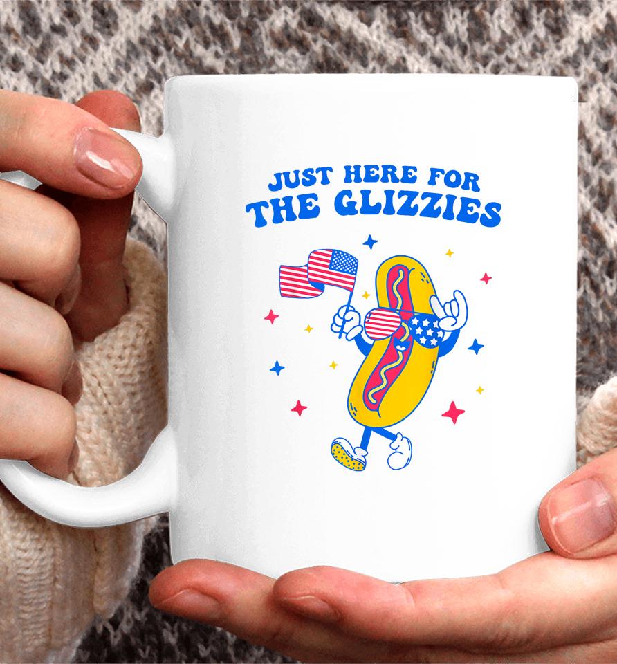 I'm Just Here For The Glizzies Funny Fourth Of July Wiener Coffee Mug