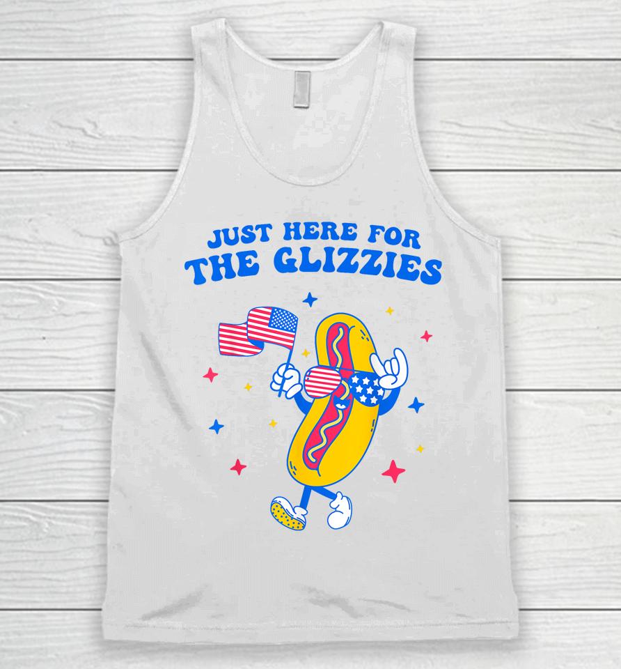 I'm Just Here For The Glizzies Funny Fourth Of July Wiener Unisex Tank Top