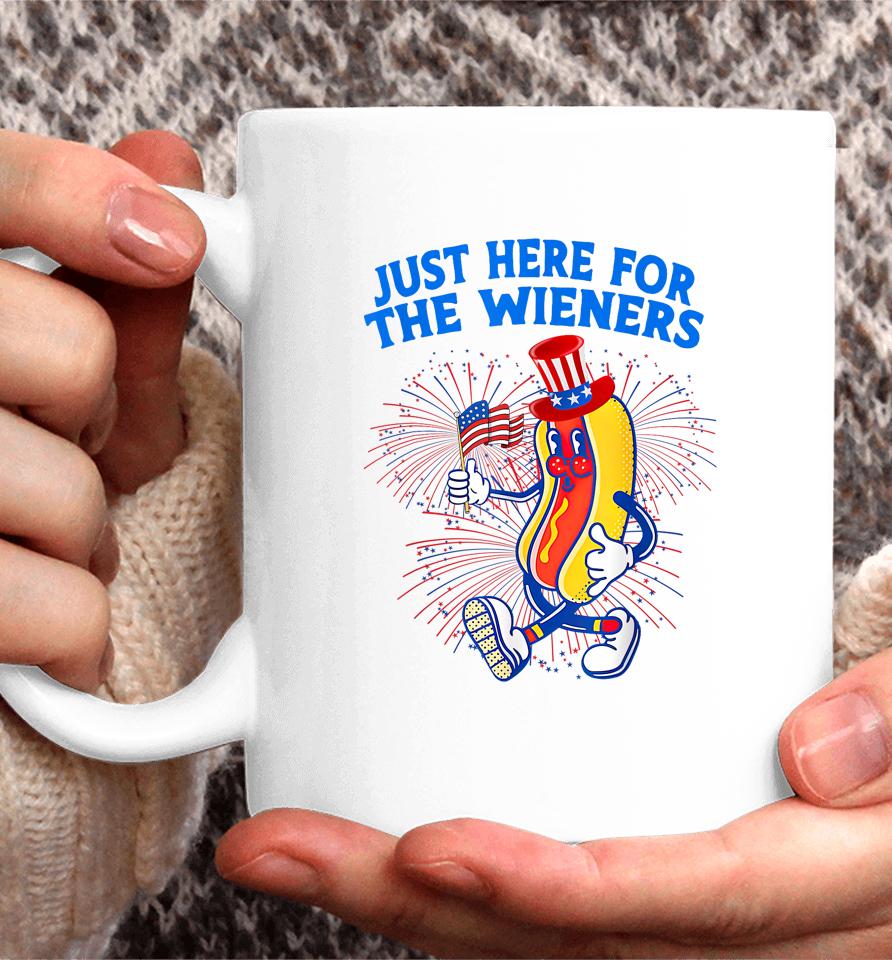 I'm Just Here For The Wieners 4Th Of July Coffee Mug
