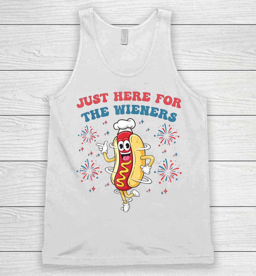 I'm Just Here For The Wieners Funny 4Th Of July Bbq Unisex Tank Top
