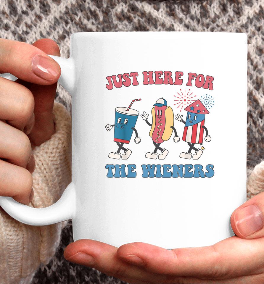 I'm Just Here For The Wieners Lovers Funny 4Th Of July Party Coffee Mug