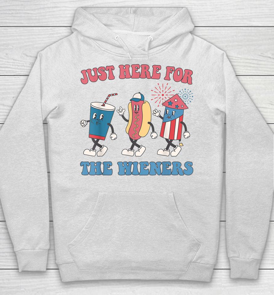 I'm Just Here For The Wieners Lovers Funny 4Th Of July Party Hoodie