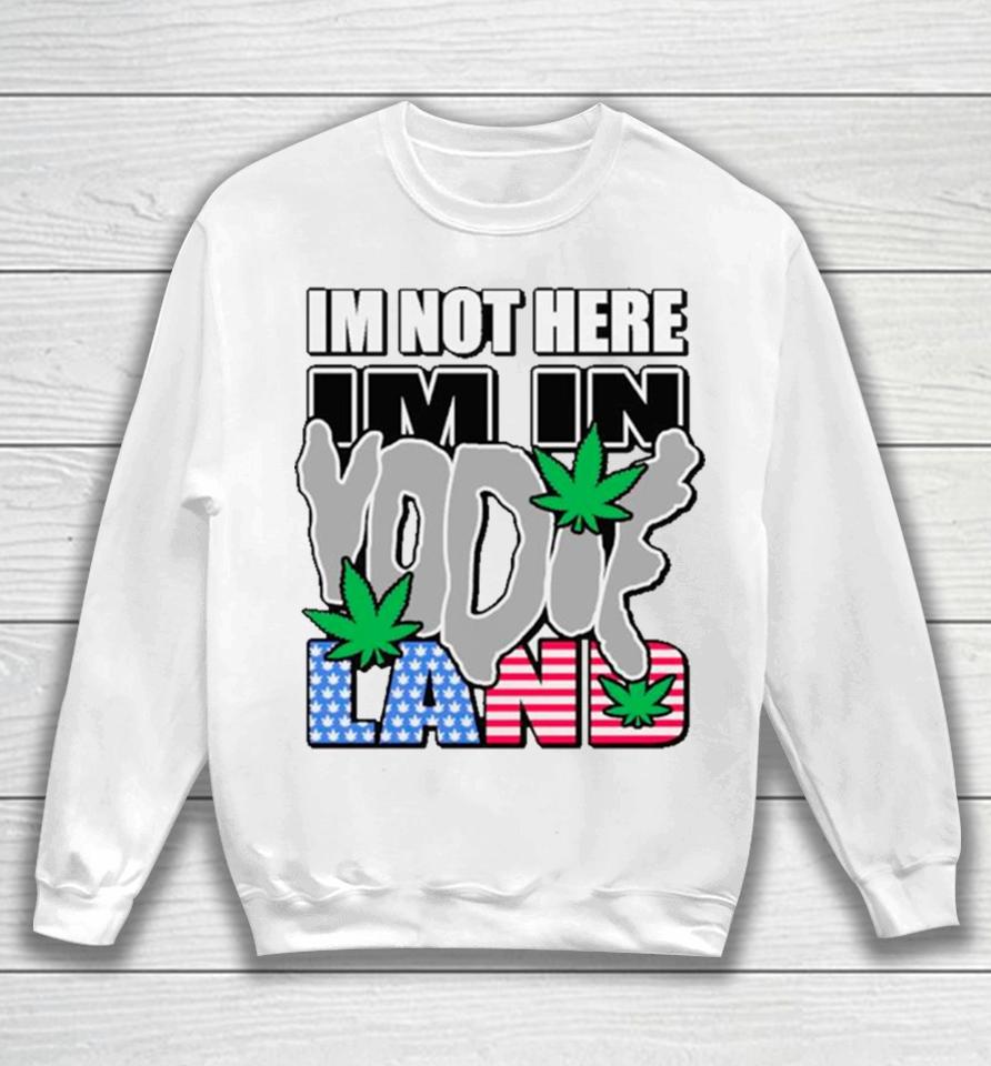 I’m Not Here I’m In Weed Usa Flag Sweatshirt