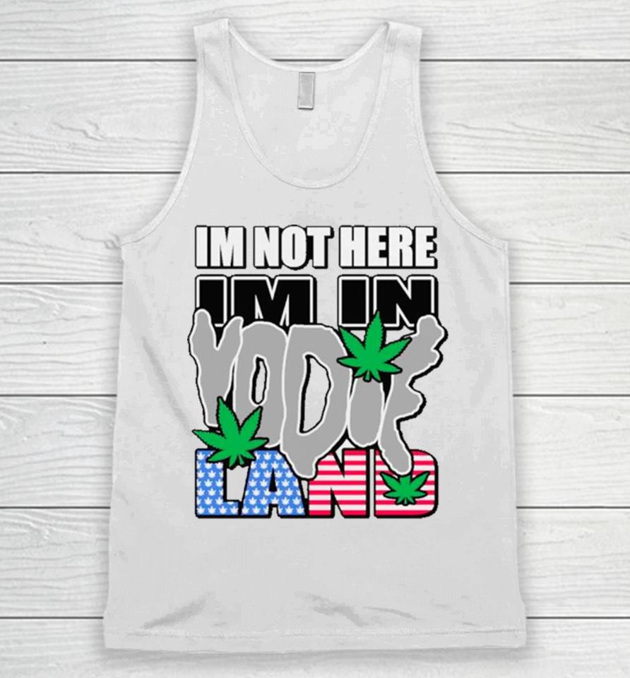 I’m Not Here I’m In Weed Usa Flag Unisex Tank Top