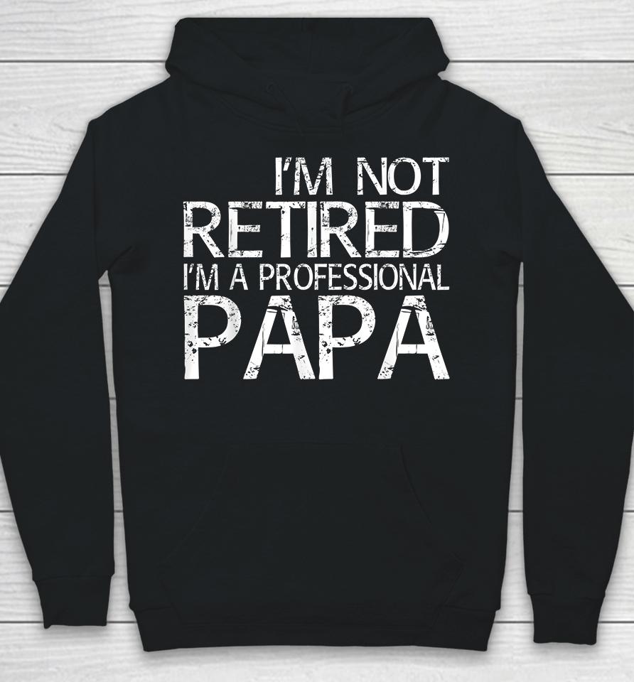 I'm Not Retired I'm A Professional Papa Hoodie