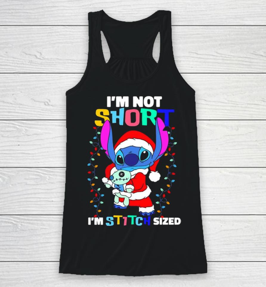 I’m Not Short Im Stitch Sized Christmas Racerback Tank