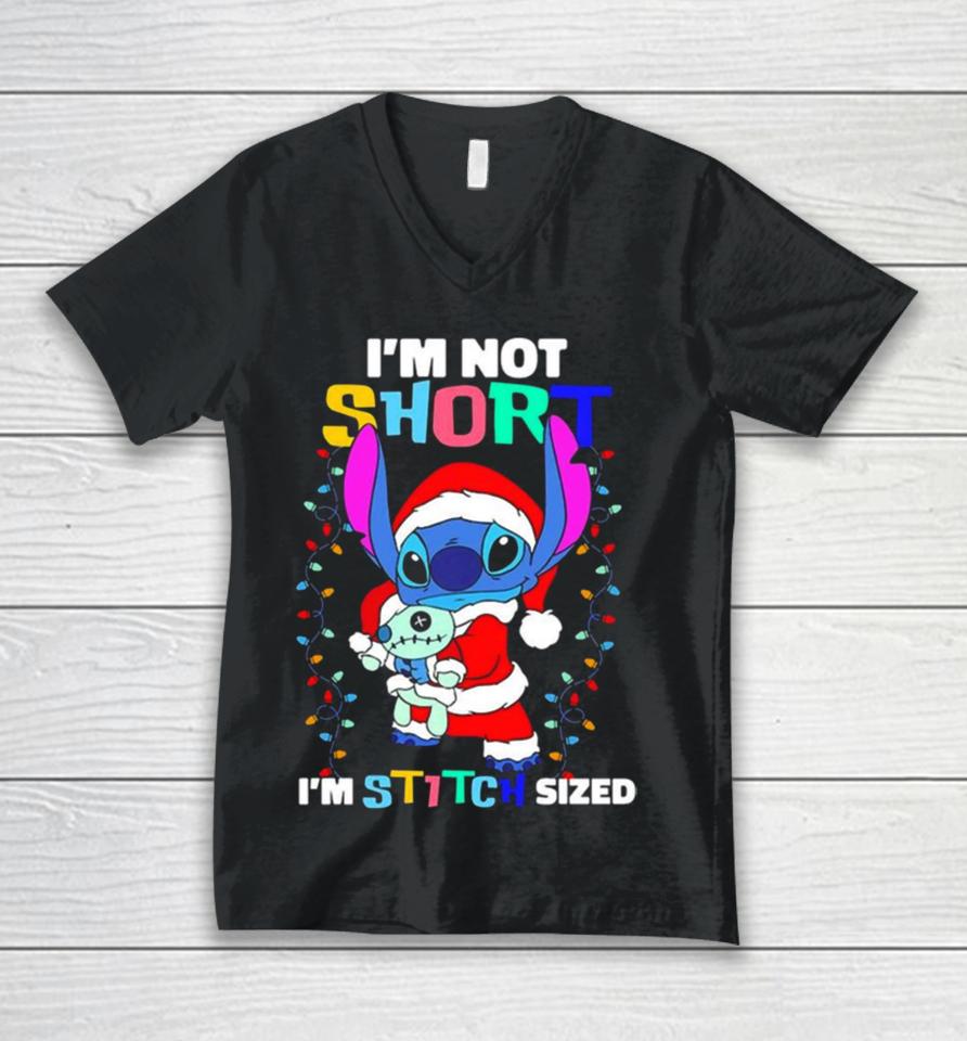 I’m Not Short Im Stitch Sized Christmas Unisex V-Neck T-Shirt