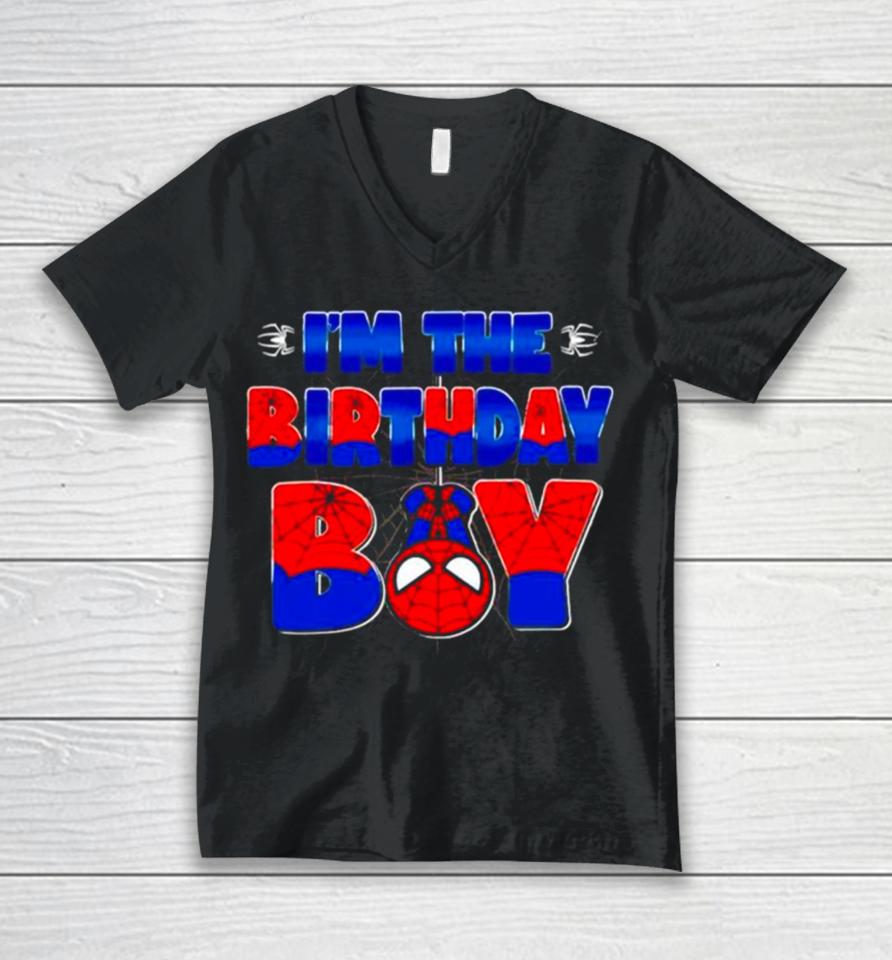 I’m The Birthday Boy Spider Family Matching Unisex V-Neck T-Shirt