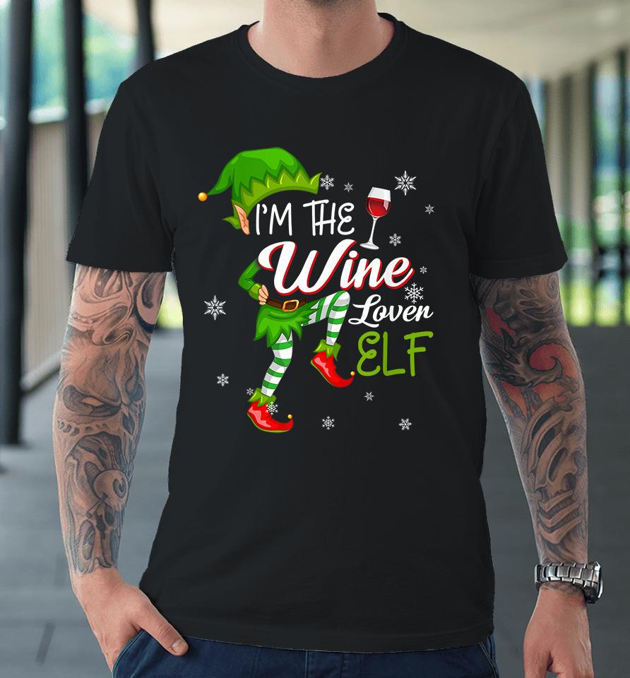 I'm The Wine Lover Elf Christmas Premium T-Shirt