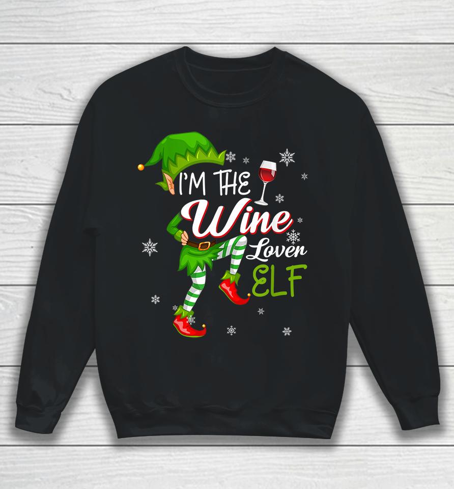 I'm The Wine Lover Elf Christmas Sweatshirt