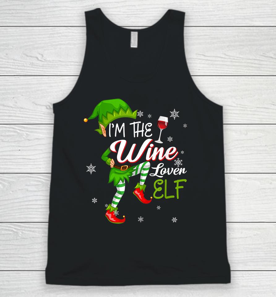 I'm The Wine Lover Elf Christmas Unisex Tank Top
