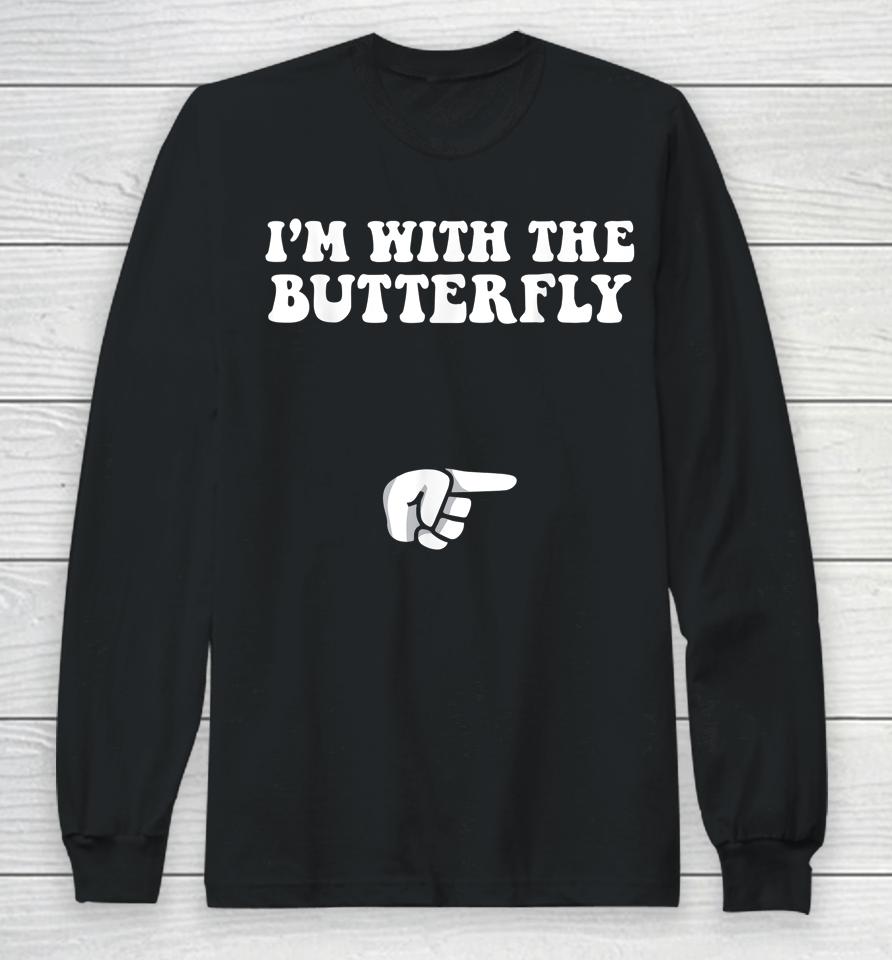 I'm With Butterfly Halloween Long Sleeve T-Shirt