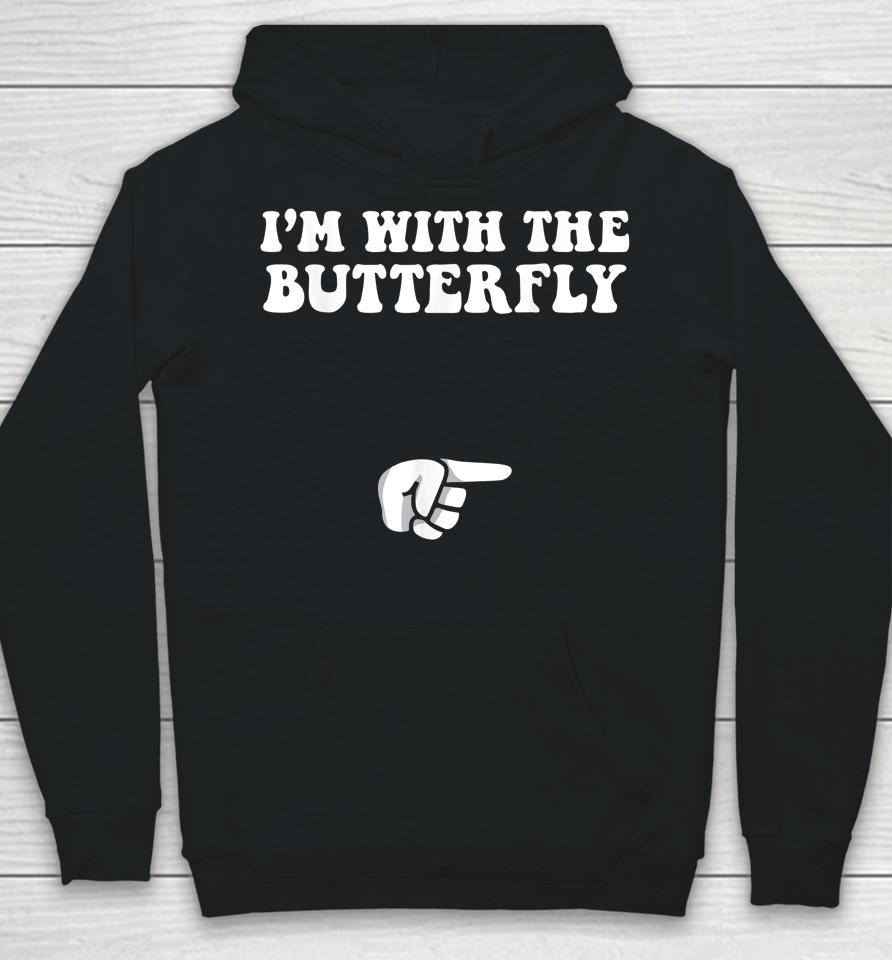 I'm With Butterfly Halloween Hoodie