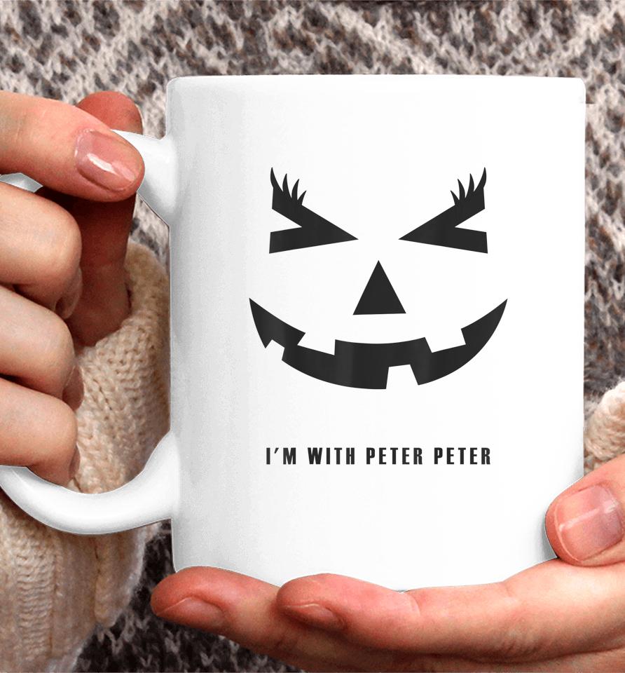 I'm With Peter Pumpkin Eater Costume Jack-O-Lantern Pumpkin Coffee Mug