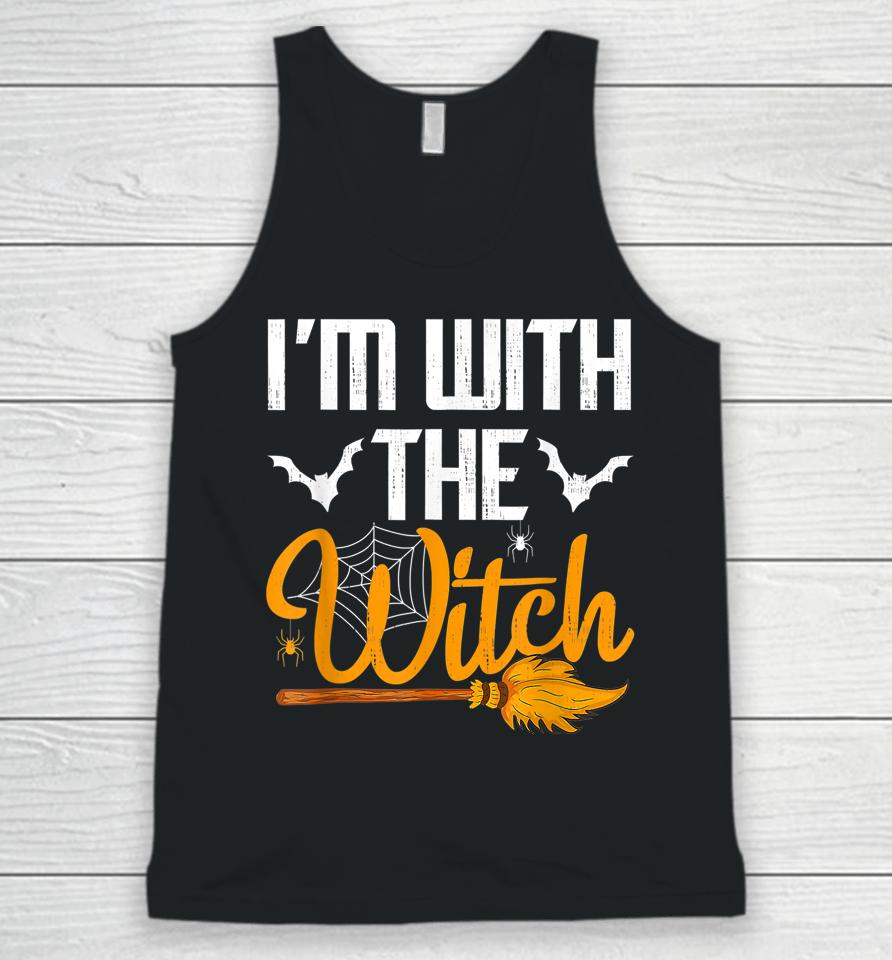 I'm With The Witch Halloween Unisex Tank Top