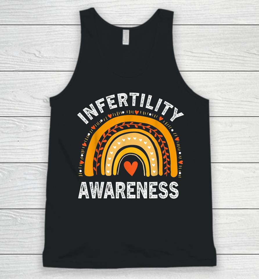In April We Wear Orange Infertility Awareness Unisex Tank Top
