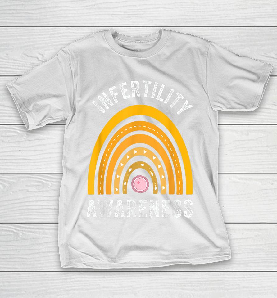 In April We Wear Orange Infertility Awareness Week Funny T-Shirt