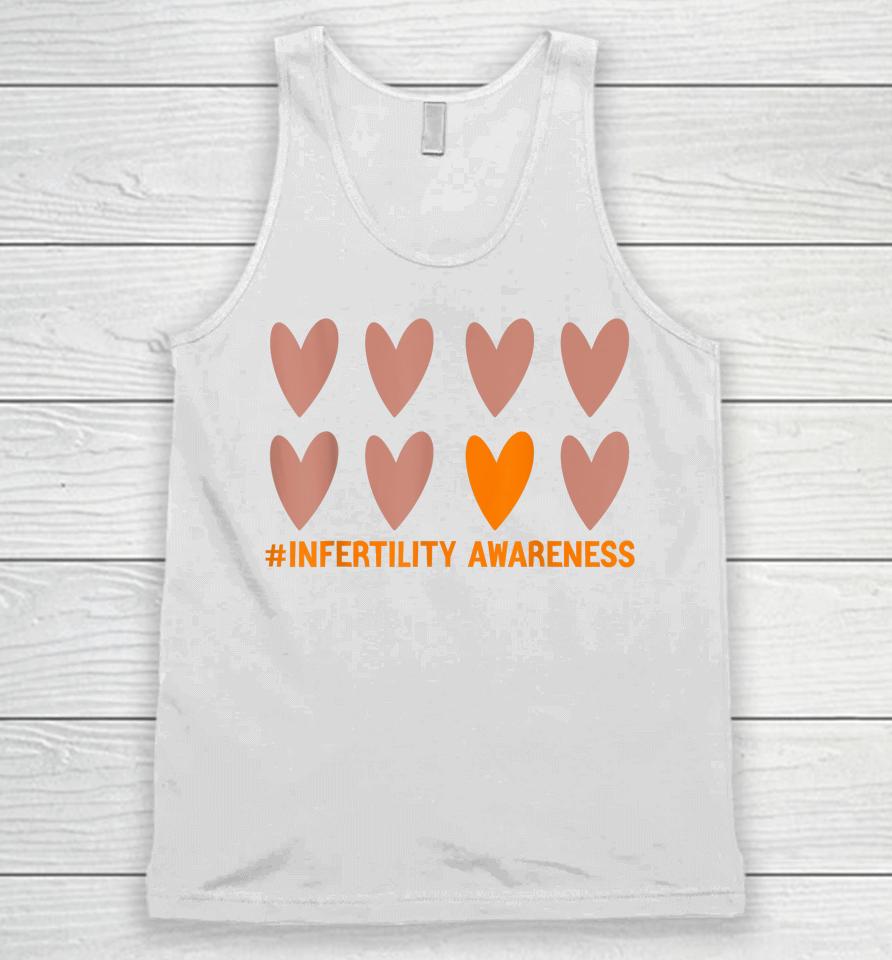 In April We Wear Orange Infertility Awareness Week Ivf Unisex Tank Top