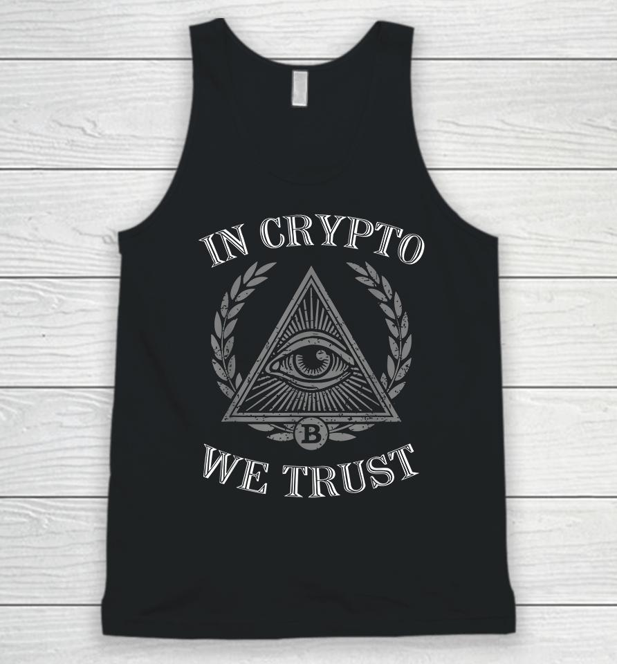 In Crypto We Trust Bitcoin Cryptocurrency Unisex Tank Top