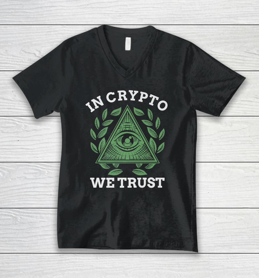 In Crypto We Trust Unisex V-Neck T-Shirt