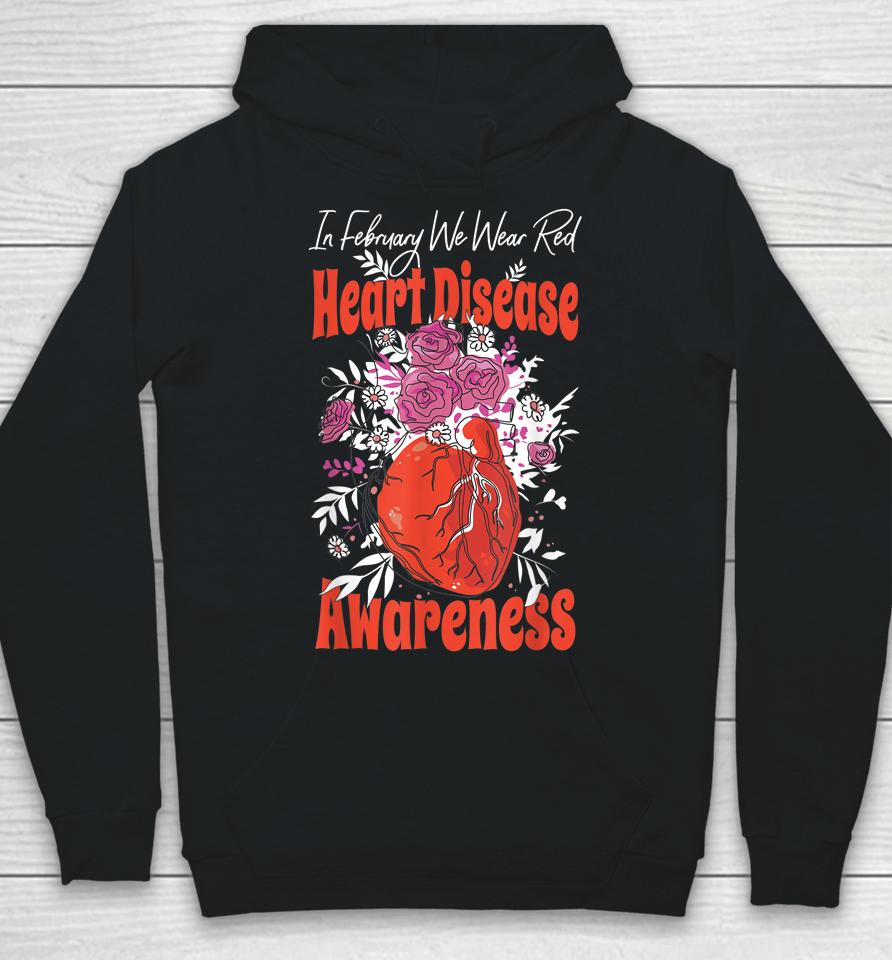 In February We Wear Red Fighter Heart Disease Awareness Hoodie