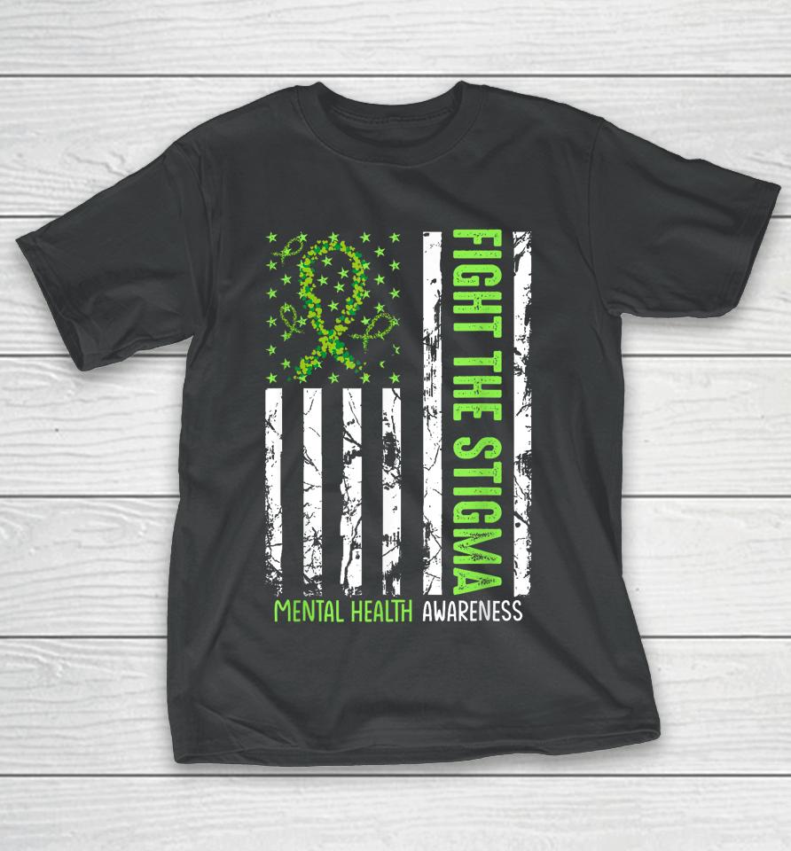 In May We Wear Green Mental Health Awareness Month T-Shirt