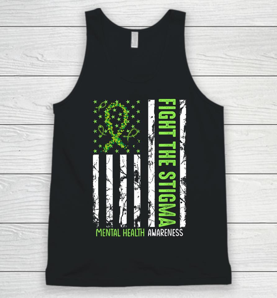 In May We Wear Green Mental Health Awareness Month Unisex Tank Top