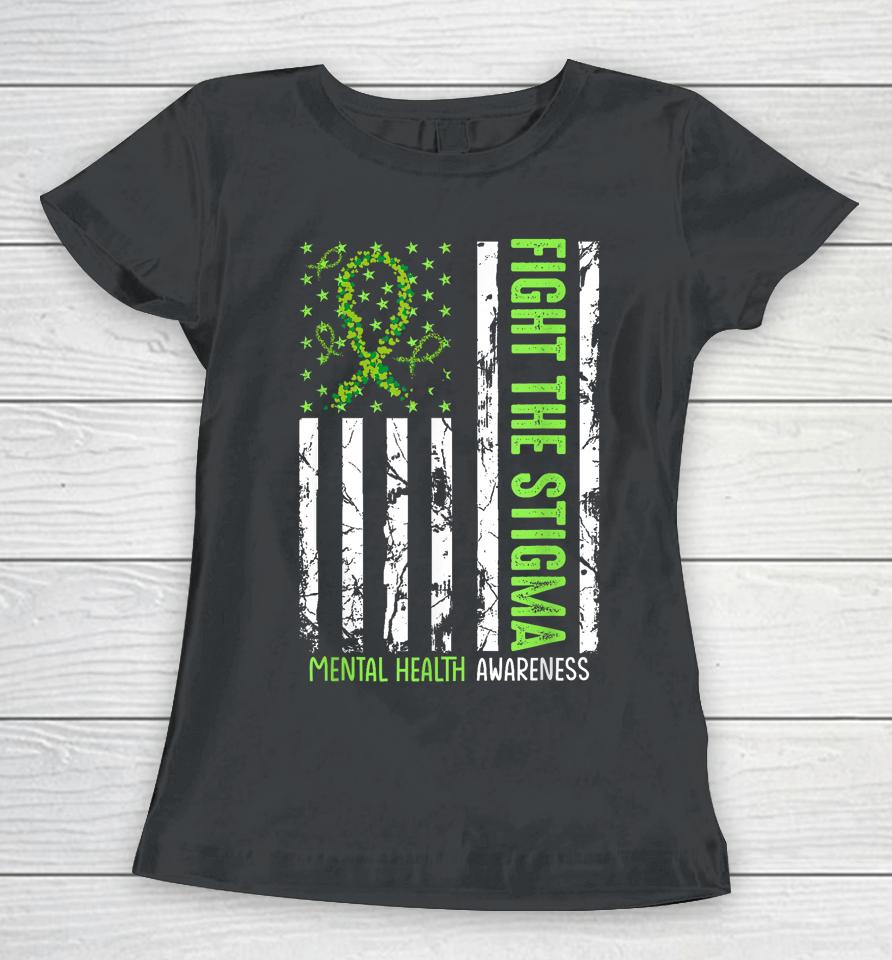 In May We Wear Green Mental Health Awareness Month Women T-Shirt