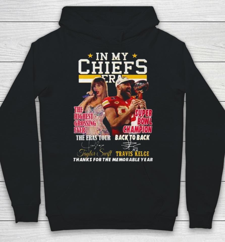 In My Chiefs Era Taylor Swift And Travis Kelce Thanks For The Memorable Year Hoodie