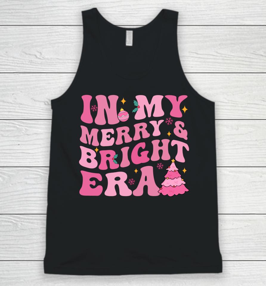 In My Merry And Bright Era Christmas Santa Xmas Groovy Retro Unisex Tank Top