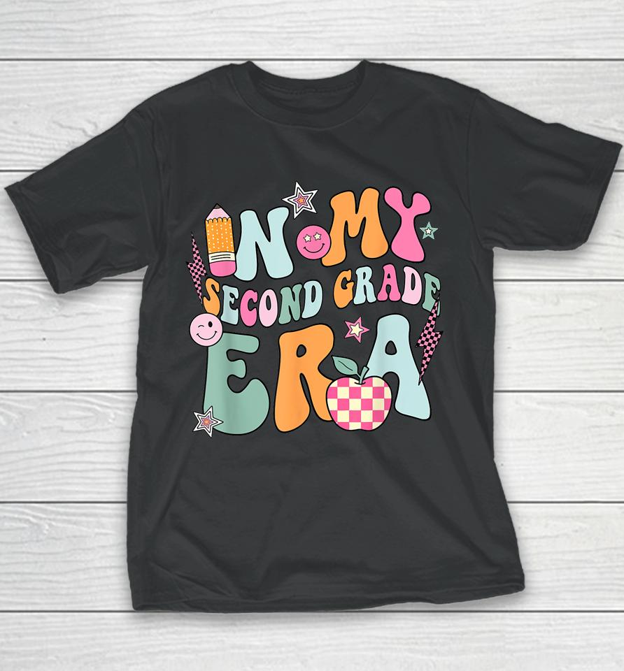 In My Second Grade Era Back To School Retro Groovy 2Nd Grade Youth T-Shirt