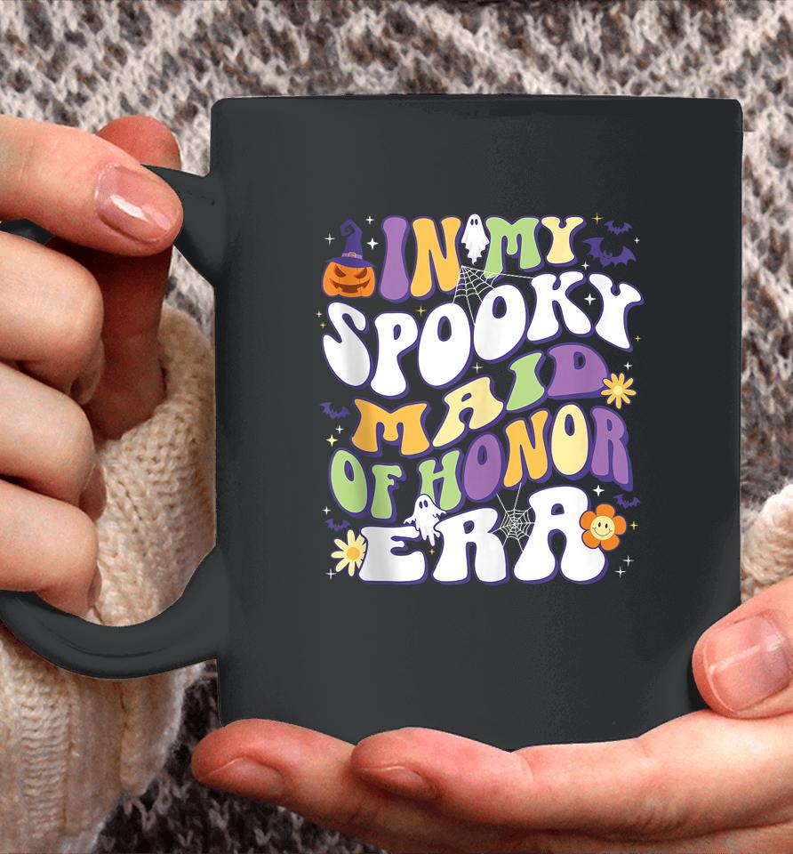 In My Spooky Maid Of Honor Era Groovy Retro Halloween Coffee Mug