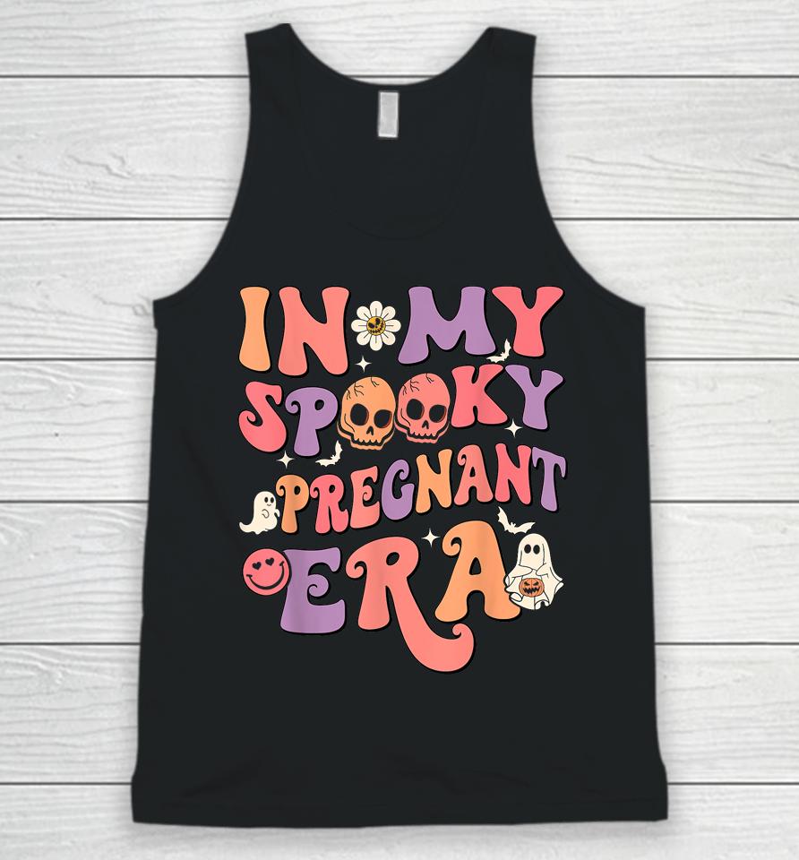 In My Spooky Pregnant Era Ghost Halloween Pregnant Mom Unisex Tank Top
