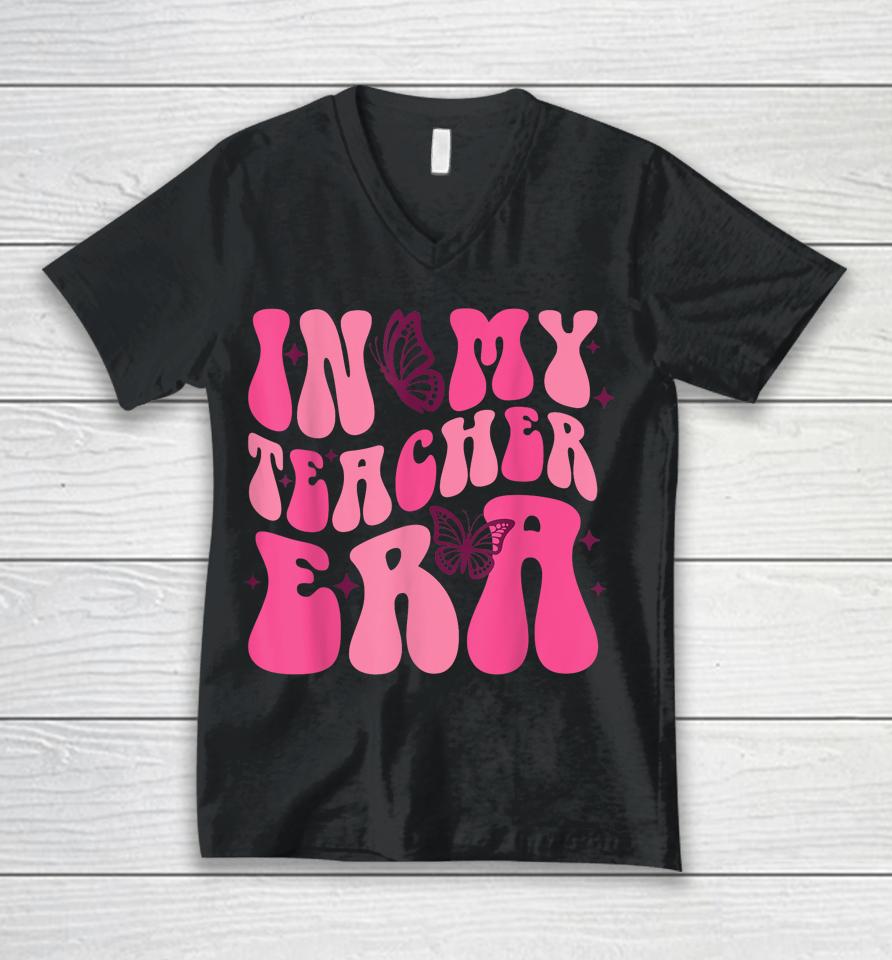 In My Teacher Era Back To School 1St Of School Teacher Unisex V-Neck T-Shirt