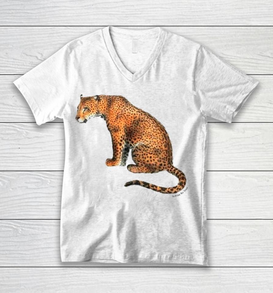 In Print We Trust Leopard Unisex V-Neck T-Shirt