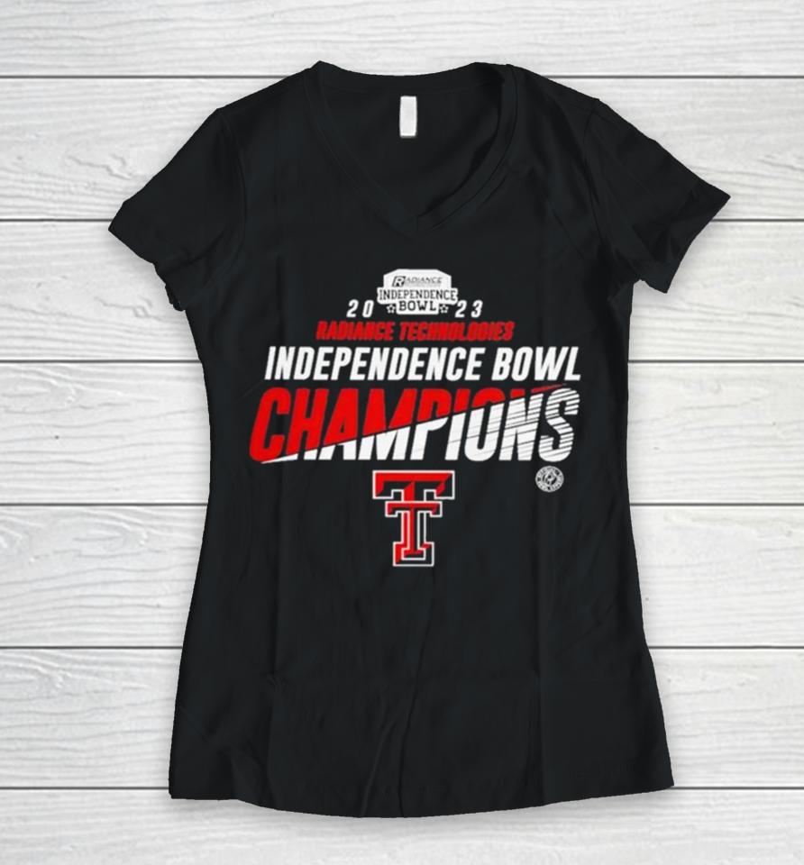 Independence Bowl 2023 Champions Texas Tech Red Raiders Logo Shirts ...
