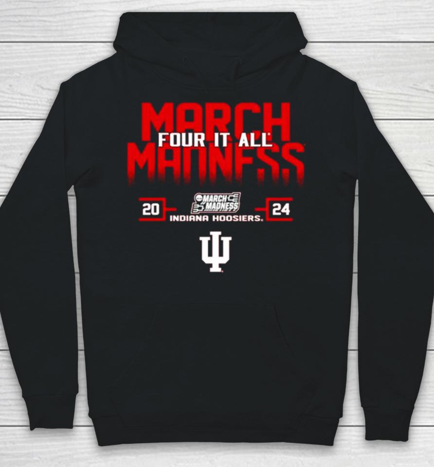 Indiana Hoosiers 2024 For It All March Madness Hoodie