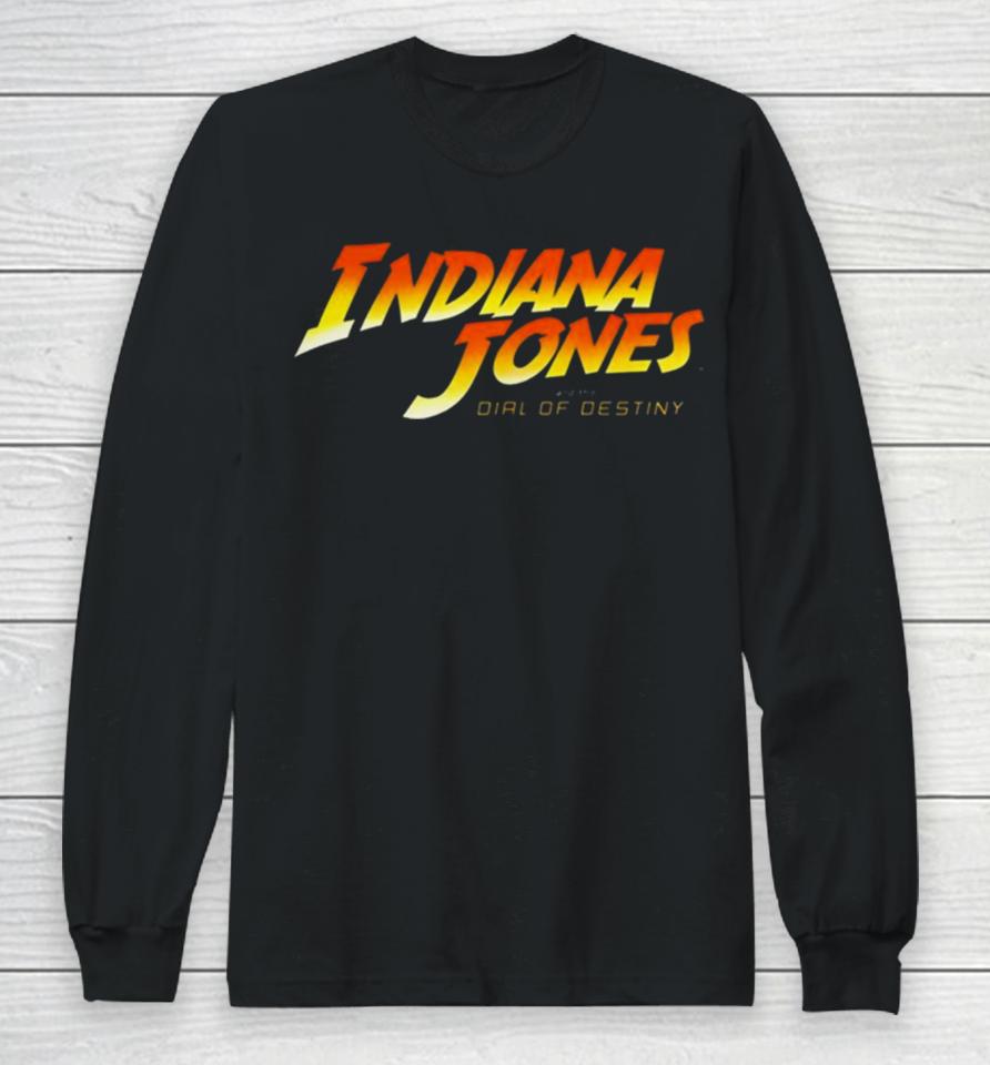 Indiana Jones And The Dial Of Destiny Logo Long Sleeve T-Shirt