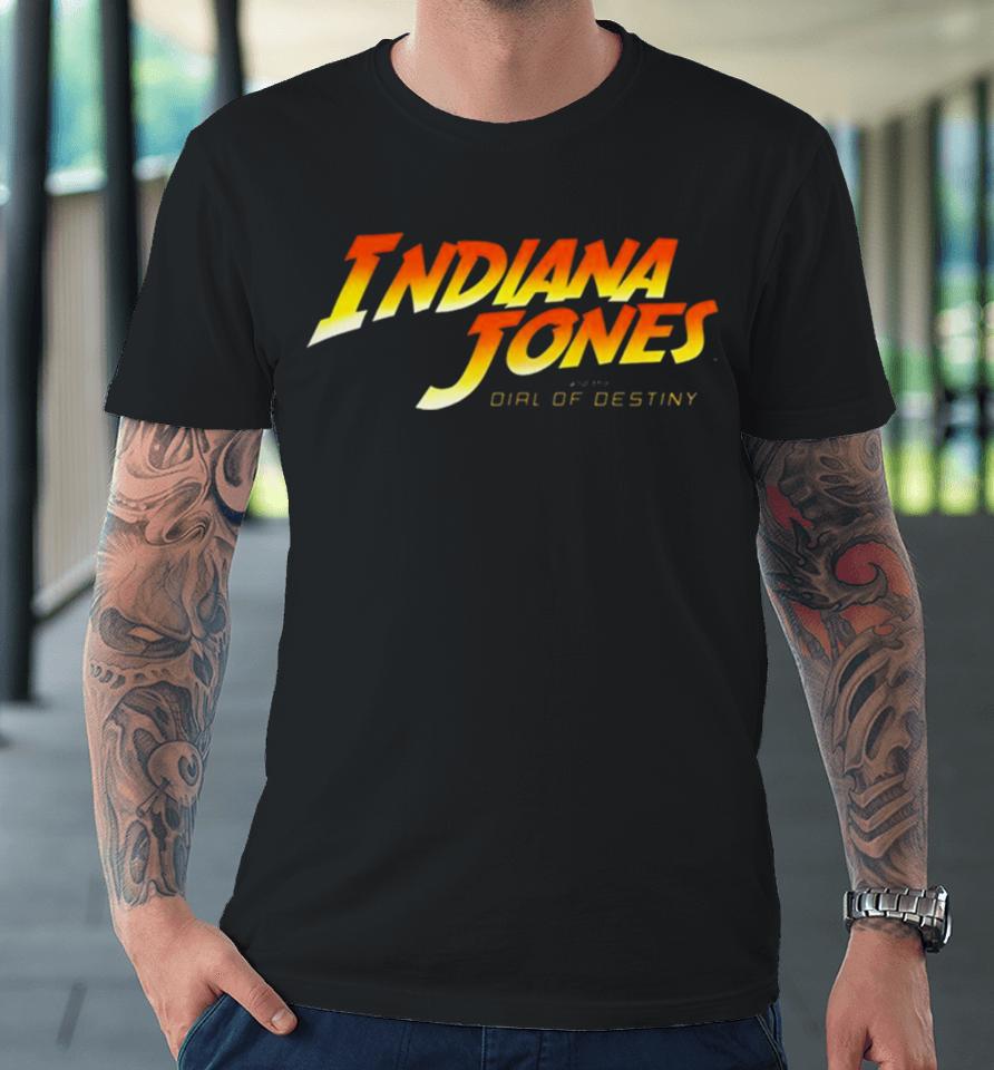 Indiana Jones And The Dial Of Destiny Logo Premium T-Shirt