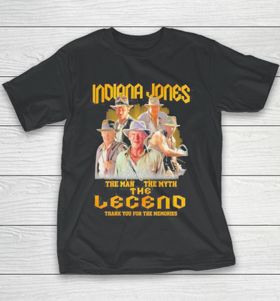 Indiana Jones The Man The Myth The Legend Thank You For The Memories Youth T-Shirt