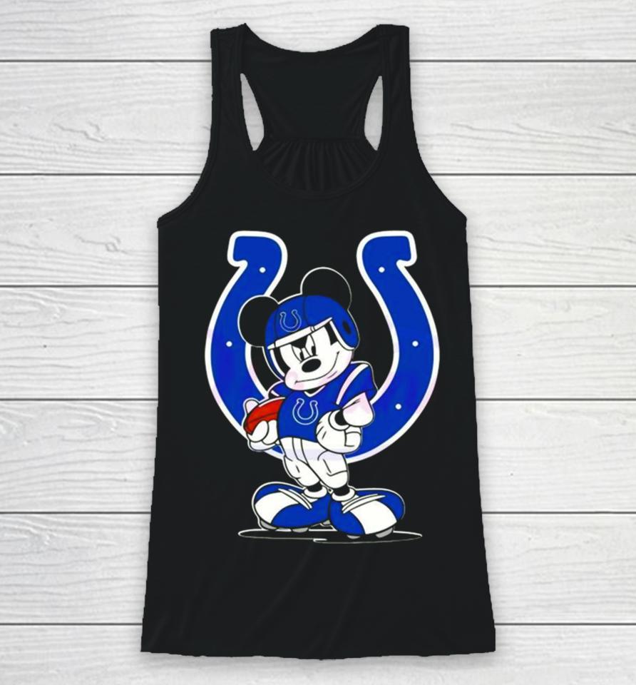 Indianapolis Colts Nfl Mickey Mouse Player 2024 Racerback Tank