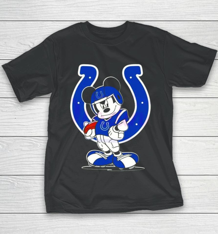 Indianapolis Colts Nfl Mickey Mouse Player 2024 Youth T-Shirt