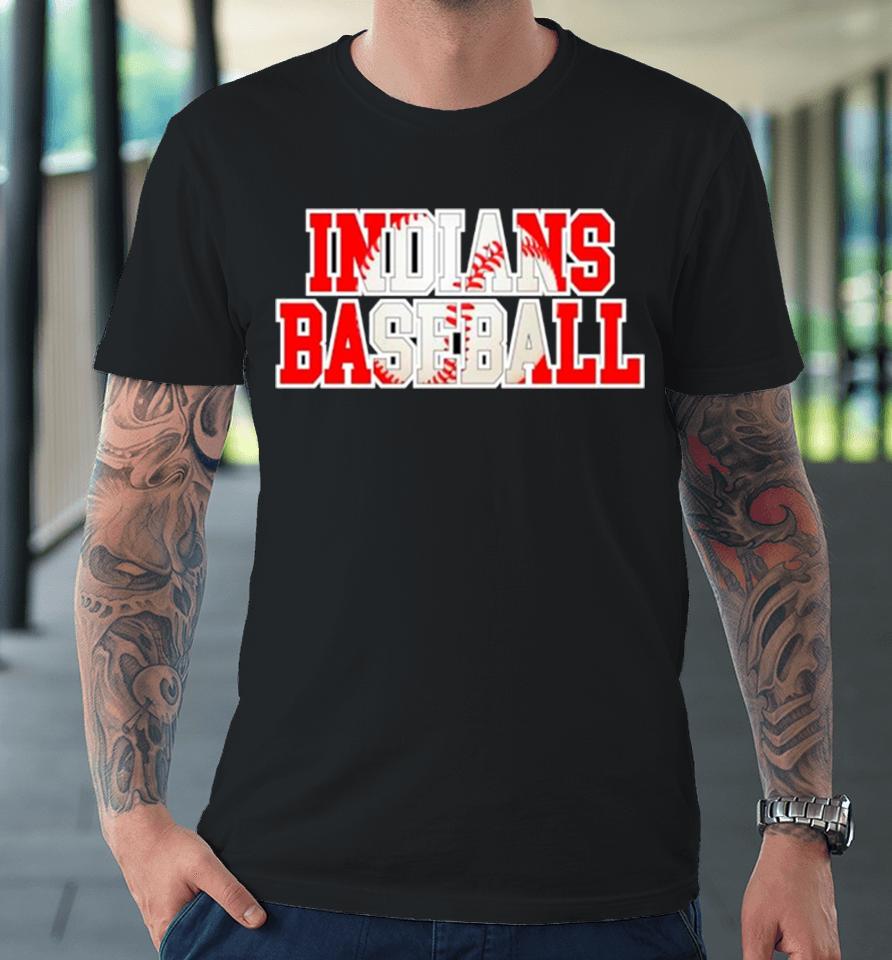 Indians Baseball Mlb Team Retro Premium T-Shirt