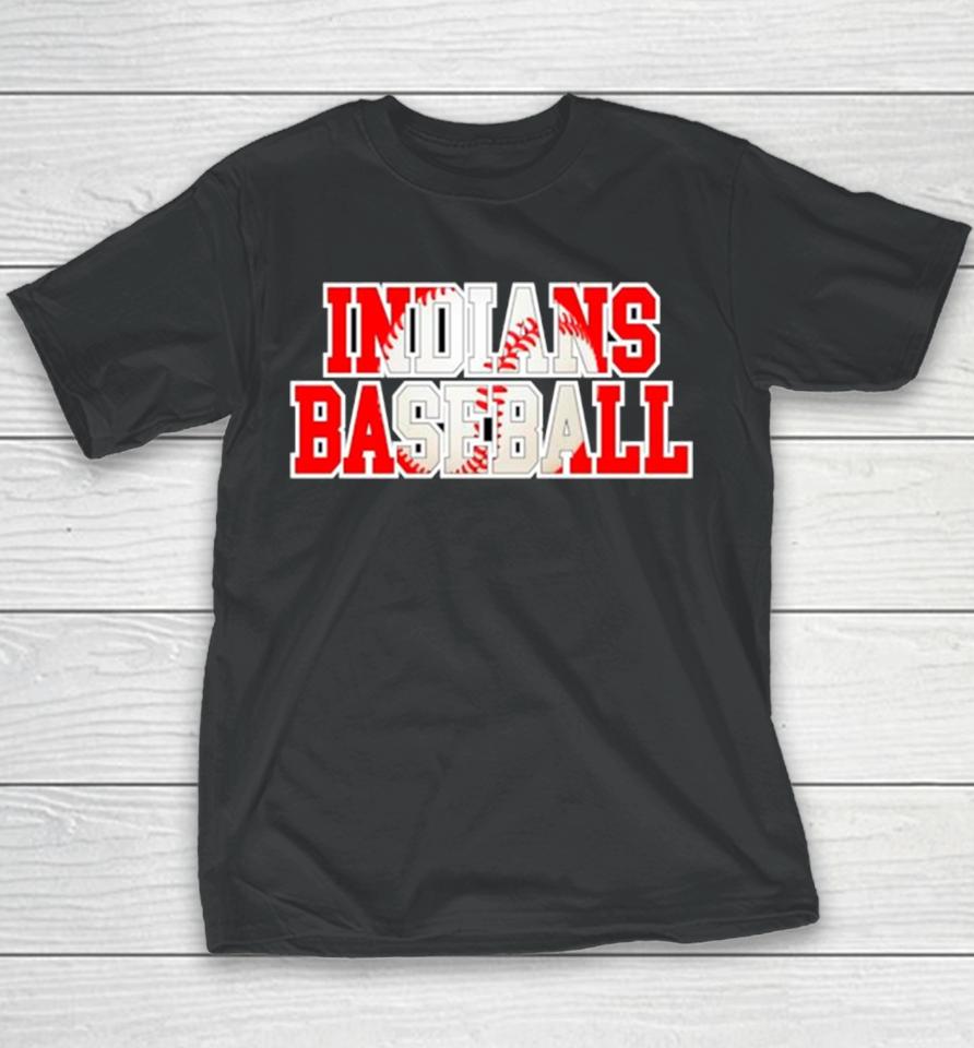 Indians Baseball Mlb Team Retro Youth T-Shirt
