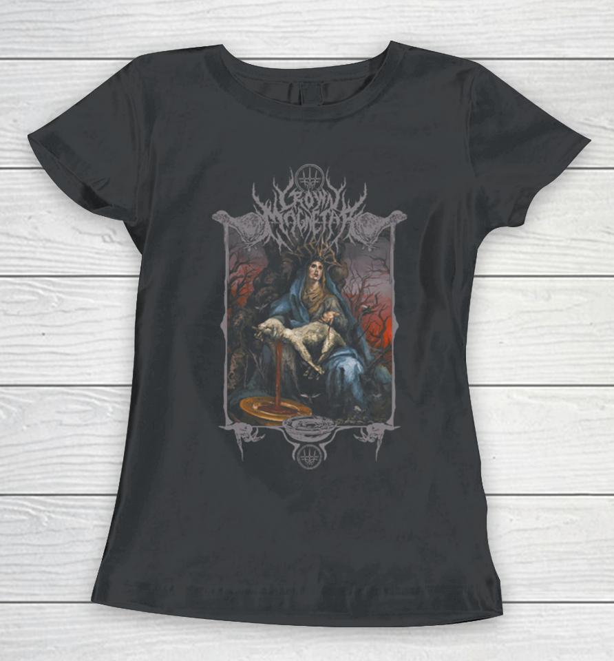 Indie Merch Store Shop Crown Magnetar “Alone In Death” Attractive Women T-Shirt